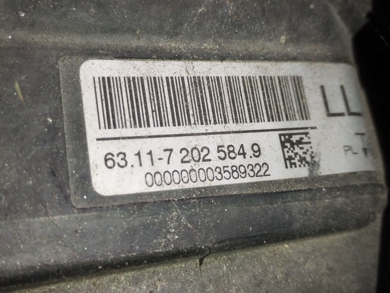 Recambio de faro derecho para bmw 3 (e90) 318 d referencia OEM IAM 631172025849 7237647 72025849