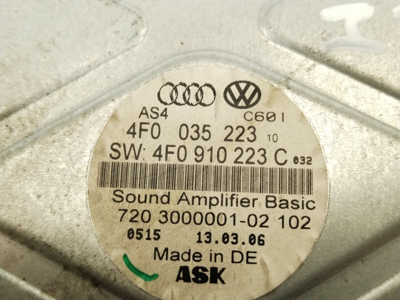 Recambio de amplificador para audi a6 c6 (4f2) 2.0 tdi referencia OEM IAM 4F0910223C  