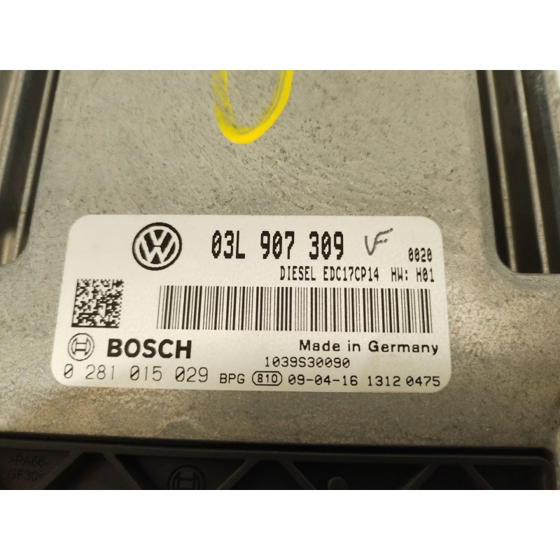 Recambio de centralita motor uce para volkswagen passat b6 (3c2) 2.0 tdi referencia OEM IAM 03L907309 0281015029 