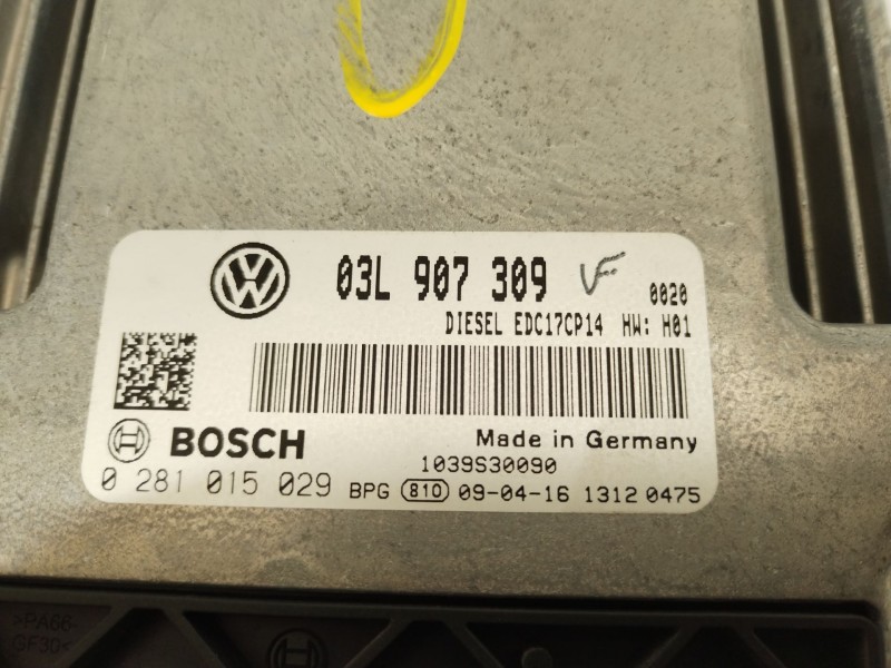 Recambio de centralita motor uce para volkswagen passat b6 (3c2) 2.0 tdi referencia OEM IAM 03L907309 0281015029 