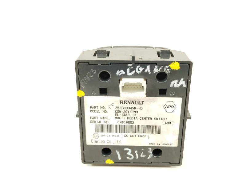 Recambio de mando multifuncion para renault megane iii berlina 5 p business referencia OEM IAM 253B00345R CSW2013RNH 