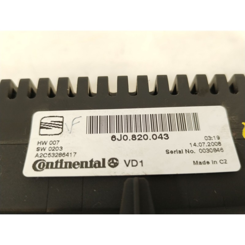 Recambio de mando climatizador para seat ibiza iv (6j5, 6p1) 1.9 tdi referencia OEM IAM 6J0820043 A2C53286417 