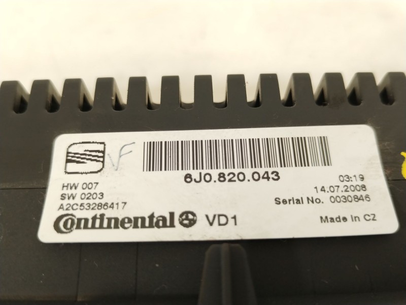Recambio de mando climatizador para seat ibiza iv (6j5, 6p1) 1.9 tdi referencia OEM IAM 6J0820043 A2C53286417 