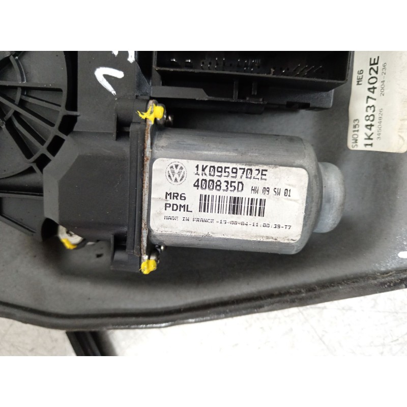 Recambio de elevalunas delantero derecho para volkswagen golf v (1k1) 1.9 tdi referencia OEM IAM 1K3837462A 1K0959792C 1K0959702