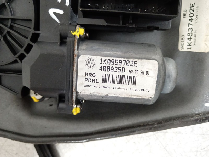 Recambio de elevalunas delantero derecho para volkswagen golf v (1k1) 1.9 tdi referencia OEM IAM 1K3837462A 1K0959792C 1K0959702