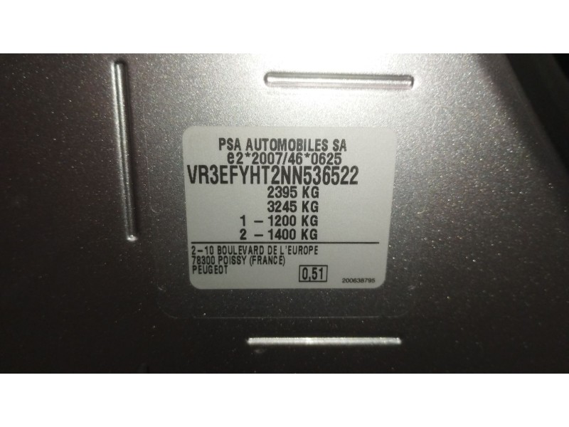 Recambio de motor completo para peugeot rifter 1.5 bluehdi 100 referencia OEM IAM YH01  