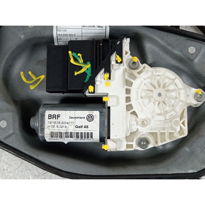 Recambio de elevalunas trasero derecho para volkswagen golf v (1k1) 1.9 tdi referencia OEM IAM 1K4839462A 1K0959704C 1K4839402C