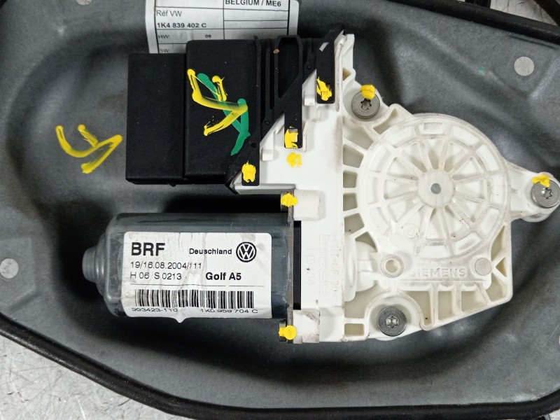 Recambio de elevalunas trasero derecho para volkswagen golf v (1k1) 1.9 tdi referencia OEM IAM 1K4839462A 1K0959704C 1K4839402C
