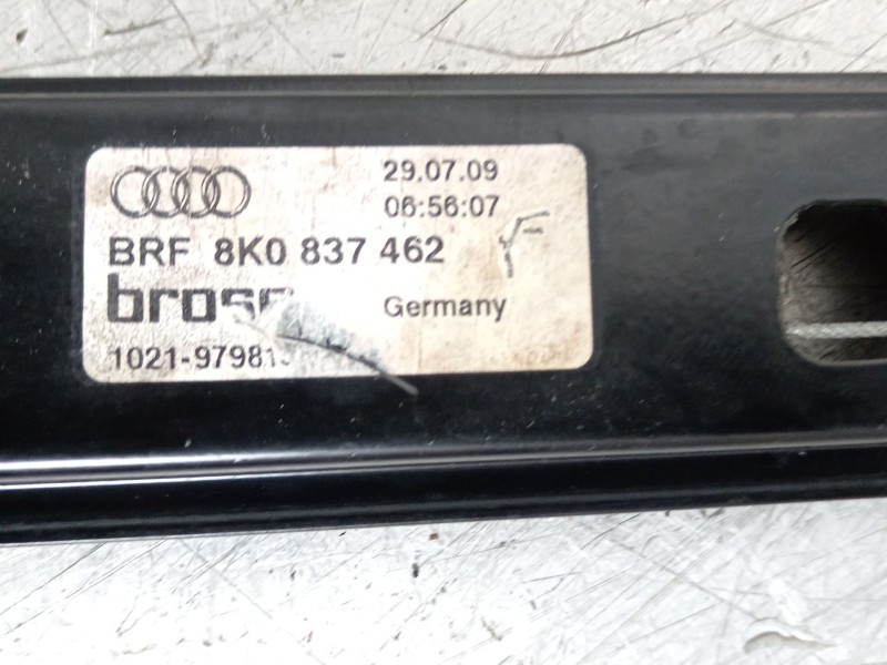 Recambio de elevalunas delantero derecho para audi a4 b8 (8k2) 2.0 tdi referencia OEM IAM 8K0837462 8K0959802A 