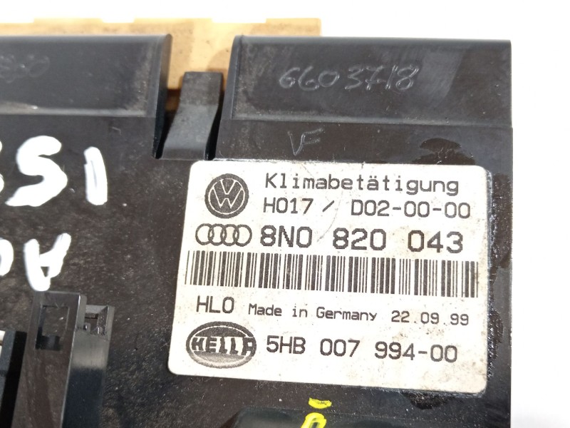 Recambio de mando climatizador para audi tt roadster (8n9) 1.8 t referencia OEM IAM 8N0820043 5HB007994 