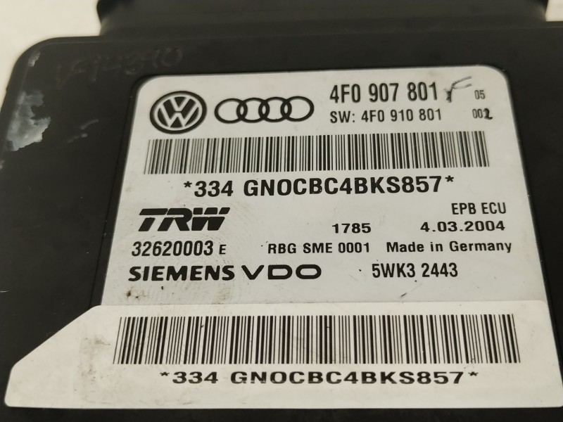 Recambio de modulo electronico para audi a6 c6 (4f2) 3.2 fsi referencia OEM IAM 4F0907801 4F0910801 5WK32443