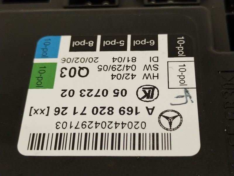 Recambio de modulo electronico para mercedes-benz clase b (w245) 200 (245.233) referencia OEM IAM A1698207126 05072302 
