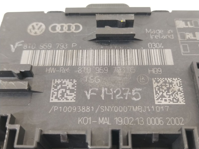 Recambio de modulo electronico para audi a4 b8 (8k2) 2.0 tdi referencia OEM IAM 8T0959793P 8T0959793G 