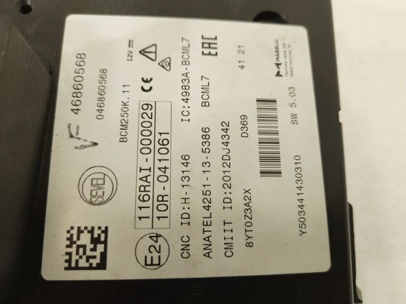 Recambio de caja reles / fusibles para peugeot boxer furgoneta 2.2 bluehdi 140 referencia OEM IAM 46860568 1681477580 