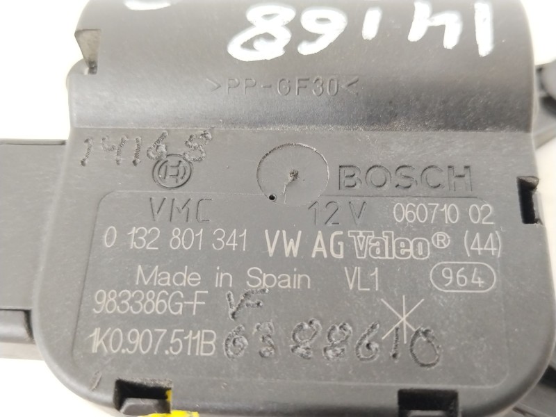 Recambio de motor apertura trampillas climatizador para seat leon (1p1) 1.6 tdi referencia OEM IAM 1K0907511B  