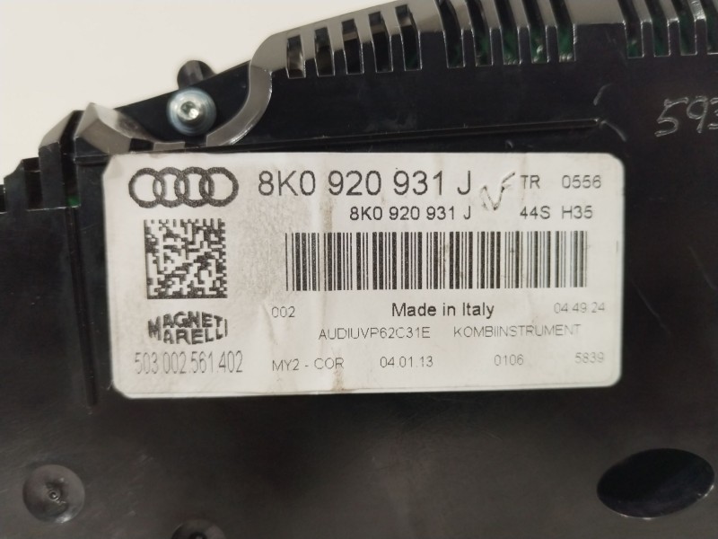 Recambio de cuadro instrumentos para audi a4 b8 (8k2) 2.0 tdi referencia OEM IAM 8K0920931J  