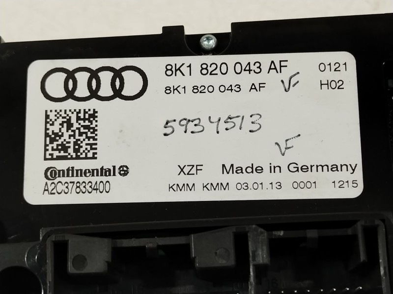 Recambio de mando climatizador para audi a4 b8 (8k2) 2.0 tdi referencia OEM IAM 8K1820043AF  
