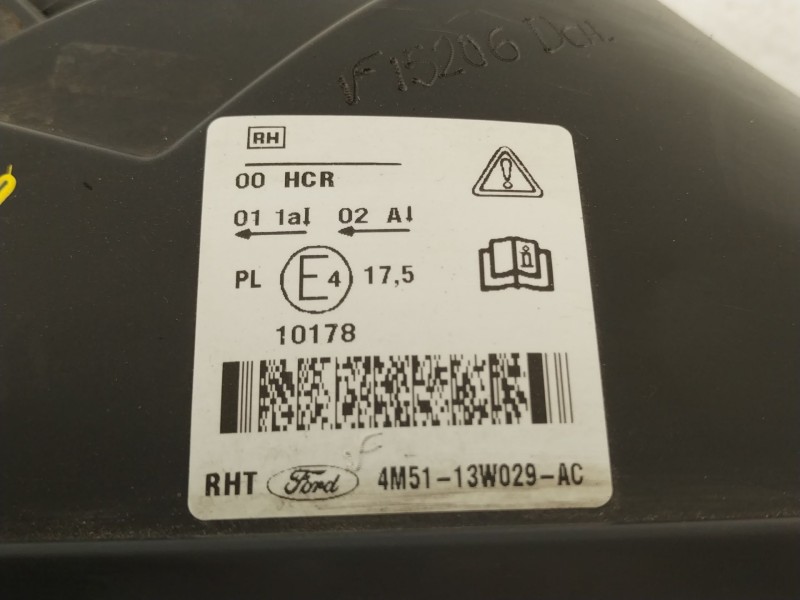 Recambio de faro derecho para ford focus ii sedán (db_, fch, dh) 1.6 tdci referencia OEM IAM 4M5113W029AC  