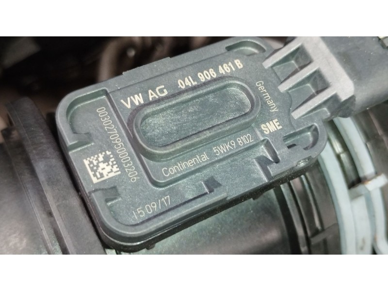 Recambio de caudalimetro para seat leon (5f1) 1.6 tdi referencia OEM IAM 04L906461B  5WK98102