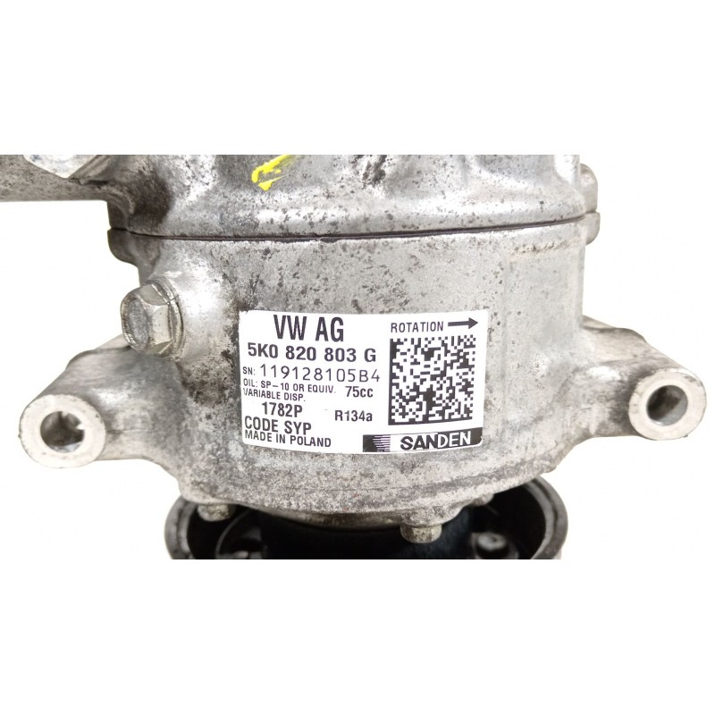 Recambio de compresor aire acondicionado para skoda yeti (5l) 1.2 tsi referencia OEM IAM 5K0820803G 119128105B4 1782P