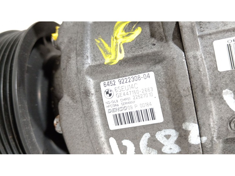 Recambio de compresor aire acondicionado para bmw 1 (f21) 116 i referencia OEM IAM 64529222308 22527010 6SEU14C