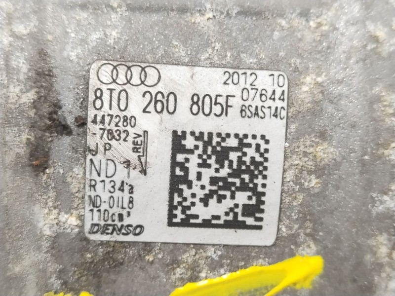 Recambio de compresor aire acondicionado para audi a4 b8 (8k2) 2.0 tdi referencia OEM IAM 8T0260805F 4472807032 