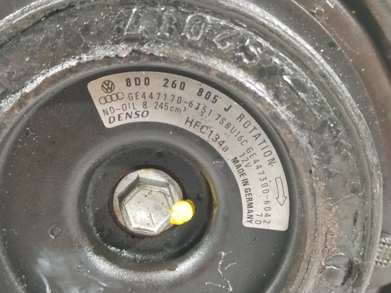 Recambio de compresor aire acondicionado para volkswagen passat b5.5 (3b3) 1.9 tdi referencia OEM IAM 8D0260808  