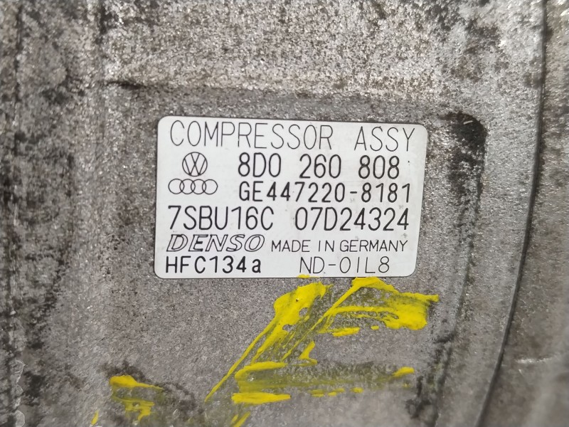 Recambio de compresor aire acondicionado para volkswagen passat b5.5 (3b3) 1.9 tdi referencia OEM IAM 8D0260808  