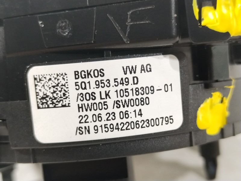 Recambio de anillo airbag para audi a1 sportback (gba) 25 tfsi básico referencia OEM IAM 5Q1953549D  