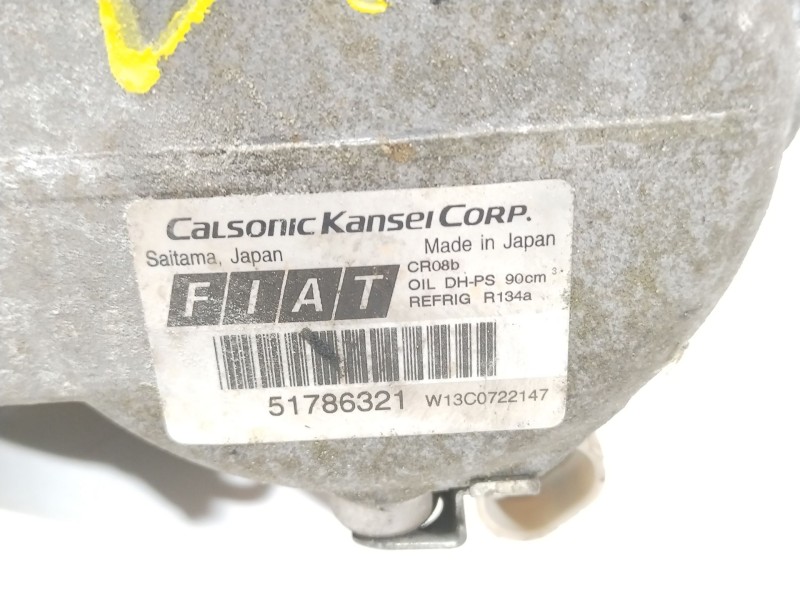 Recambio de compresor aire acondicionado para fiat uno referencia OEM IAM 51786321  