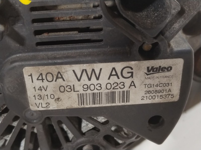 Recambio de alternador para volkswagen golf vi variant (aj5) advance referencia OEM IAM 03L903023A TG14C031 