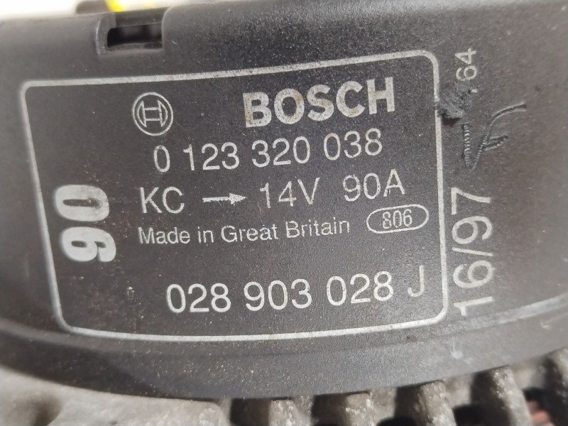 Recambio de alternador para seat ibiza ii (6k1) 1.9 tdi referencia OEM IAM 028903028J 0123320038 