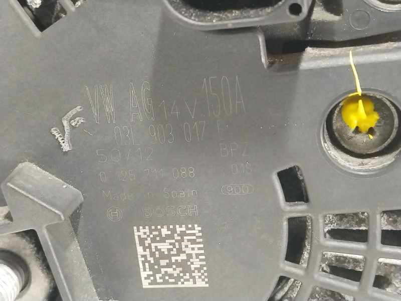Recambio de alternador para audi a4 b8 (8k2) 2.0 tdi referencia OEM IAM 03L903017E 0125711088 