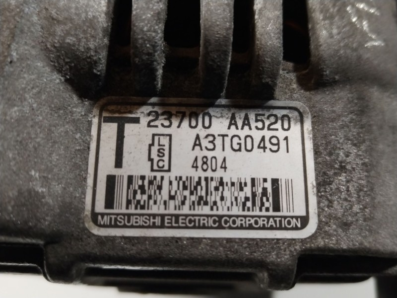 Recambio de alternador para subaru legacy iv (bl) 2.5 awd (bl9) referencia OEM IAM 23700AA520 A3TG0491 