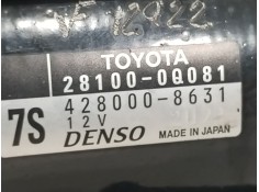 Recambio de motor arranque para toyota yaris active referencia OEM IAM 281000Q081  4280008631 2
