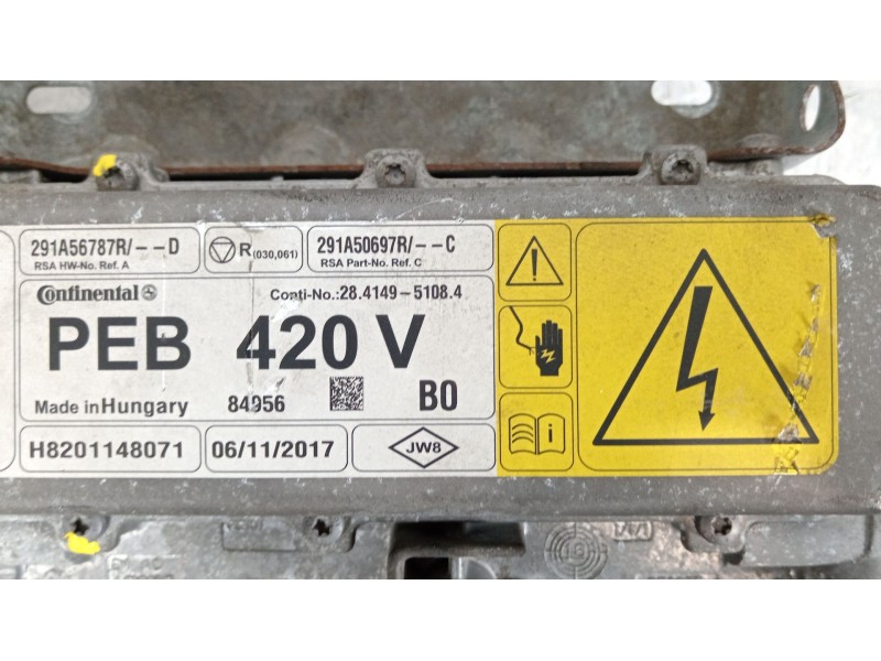 Recambio de convertidor potencia para renault zoe bose referencia OEM IAM 291A56787R  291A50697R