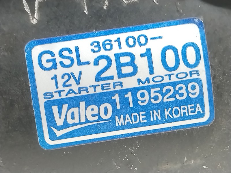 Recambio de motor arranque para hyundai i20 comfort referencia OEM IAM 361002B100 1195239 