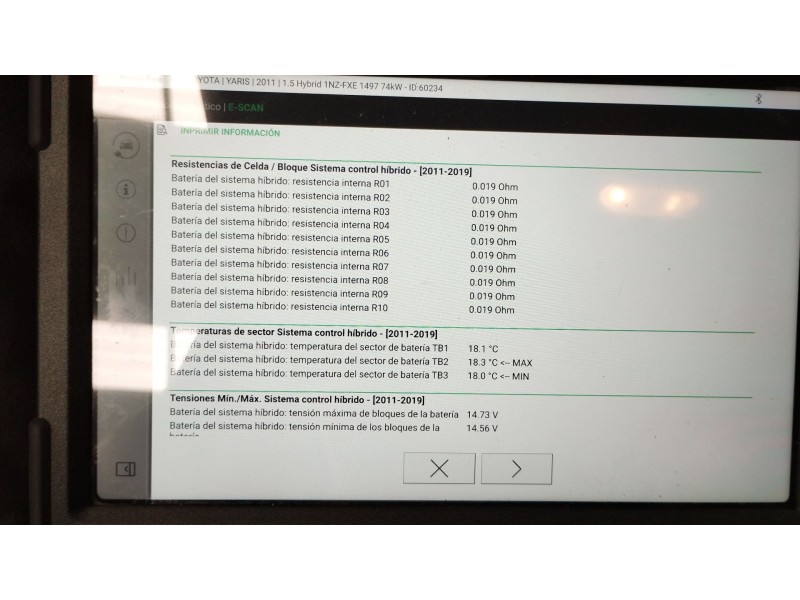 Recambio de bateria para toyota yaris (_p13_) 1.5 hybrid (nhp130_) referencia OEM IAM G928052031  