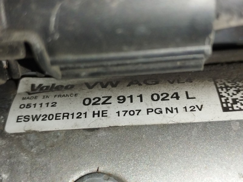 Recambio de motor arranque para audi a3 (8v1, 8vk) 1.6 tdi referencia OEM IAM 02Z911024L  