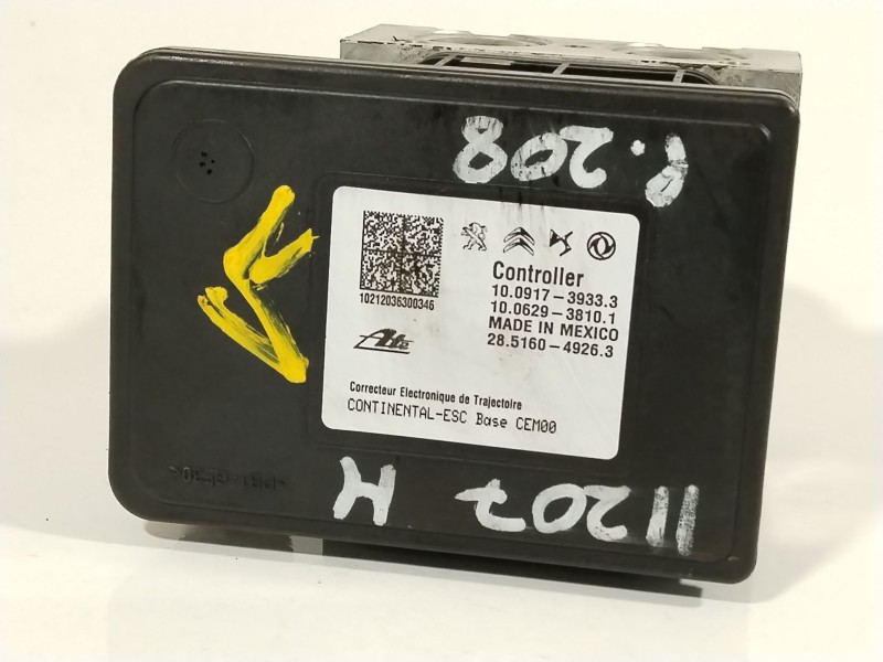 Recambio de abs para peugeot 208 2020 referencia OEM IAM 9839933780  