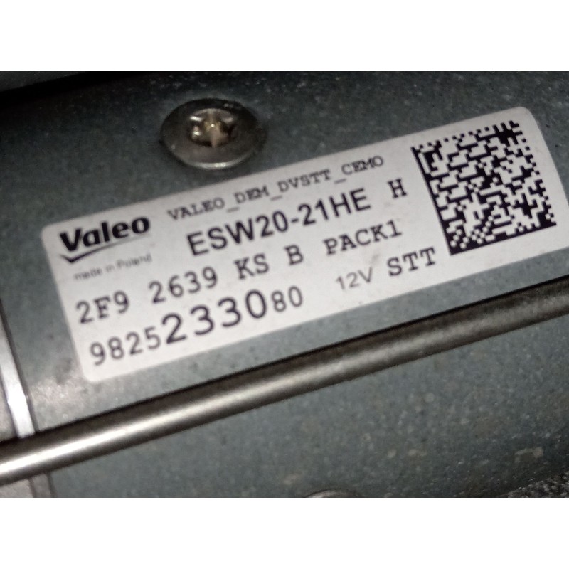 Recambio de motor arranque para peugeot 2008 i (cu_) 1.5 bluehdi 120 referencia OEM IAM 9825233080 ESW2021HE 