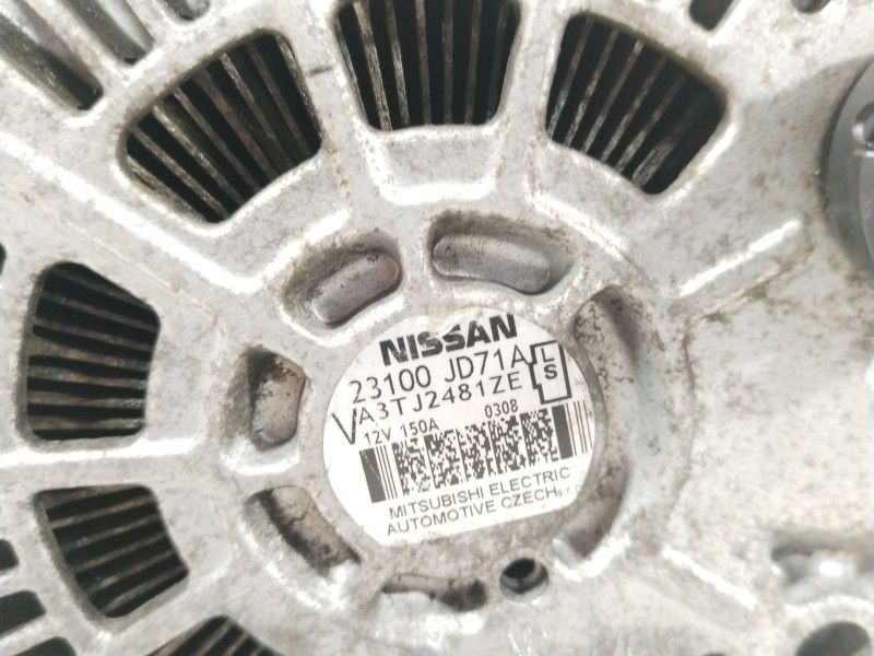Recambio de alternador para nissan qashqai i (j10, nj10) 2.0 dci referencia OEM IAM 23100JD71A  