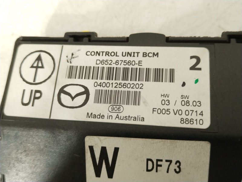 Recambio de modulo electronico para mazda 2 (de_, dh_) 1.5 (de5fs) referencia OEM IAM D65267560E 040012560202 