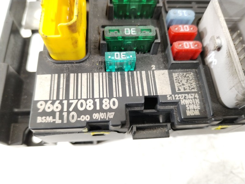 Recambio de caja reles / fusibles para peugeot 207/207+ (wa_, wc_) 1.6 hdi referencia OEM IAM 9661708180 BSML1000 