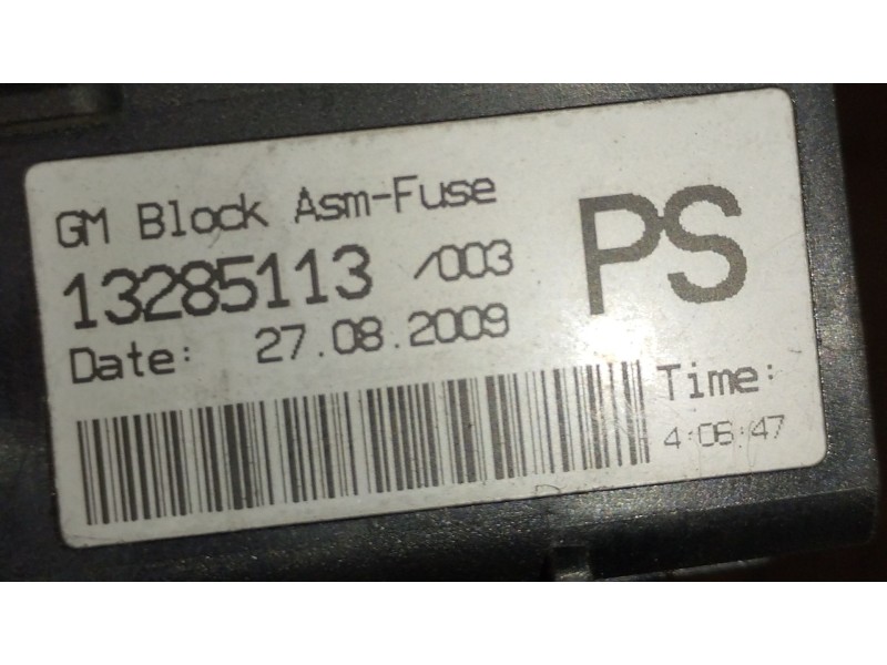 Recambio de caja reles / fusibles para opel insignia a (g09) 2.0 cdti (68) referencia OEM IAM 13285113  