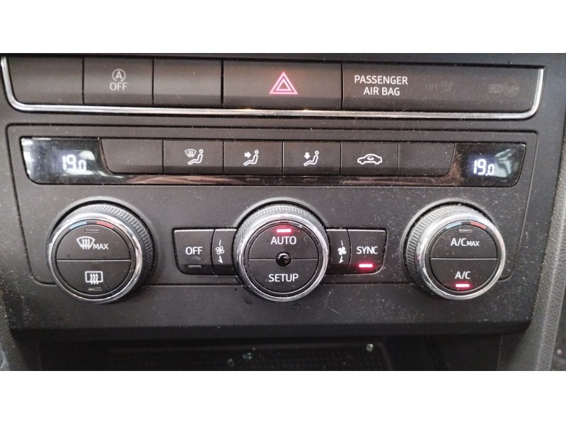 Recambio de mando climatizador para seat leon (5f1) 1.6 tdi referencia OEM IAM 5F0907044AK  