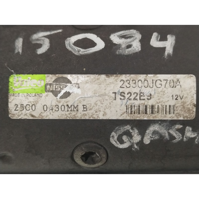 Recambio de motor arranque para nissan qashqai i (j10, nj10) 2.0 dci referencia OEM IAM 23300JG70A TS22E9 