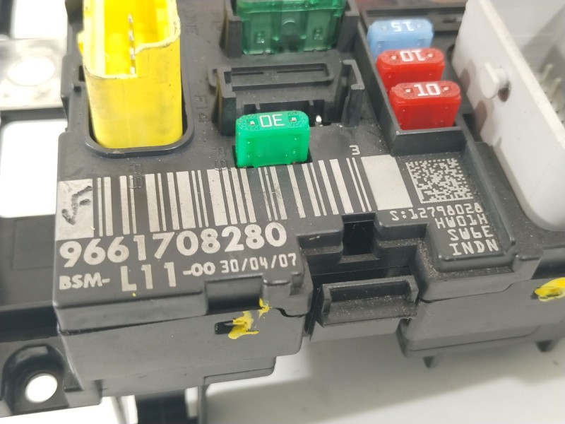 Recambio de caja reles / fusibles para peugeot 207/207+ (wa_, wc_) 1.4 hdi referencia OEM IAM 9661708280 BSML1100 