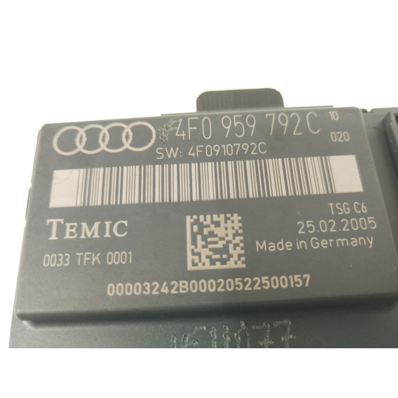Recambio de modulo confort para audi a6 avant (4f5) 3.0 tdi quattro referencia OEM IAM 4F0959792C 4F0910792C 