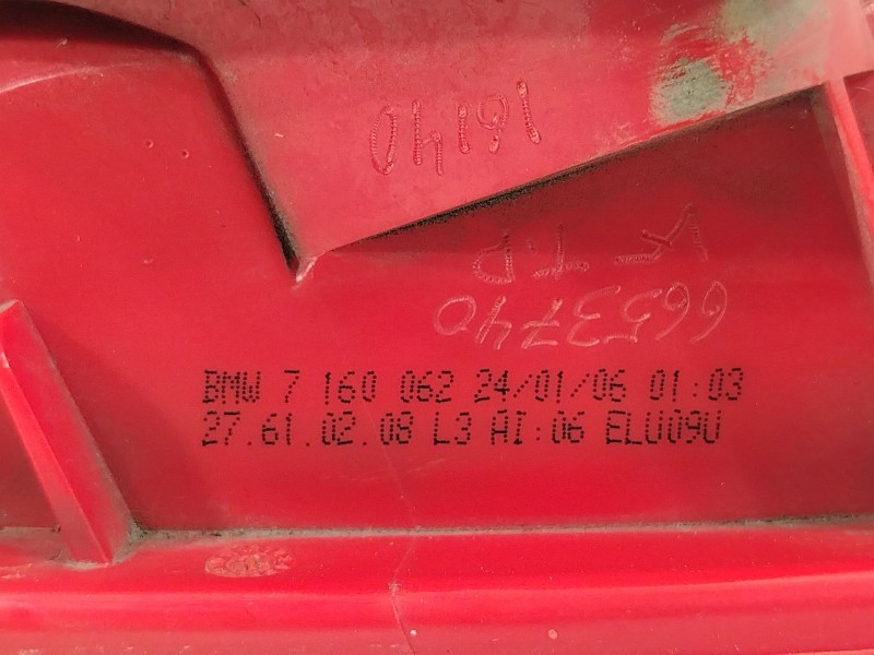 Recambio de piloto trasero derecho para bmw 3 touring (e91) 325 i referencia OEM IAM 7160062 63217160062 